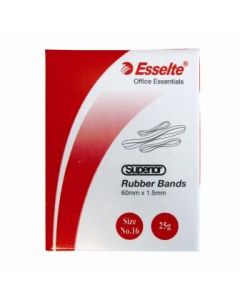 Esselte Superior Rubber Bands 25gram Box Size 64