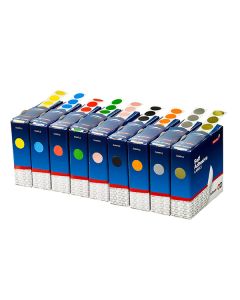 Quikstik Label Dispenser Circles 14mm Green (Min Order Qty 1)