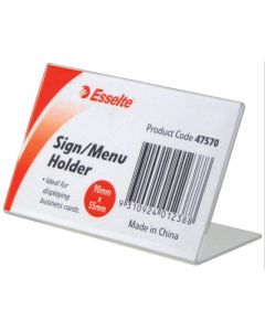 ESSELTE SIGN/MENU HOLDER SLANTED L/S BUS CARD