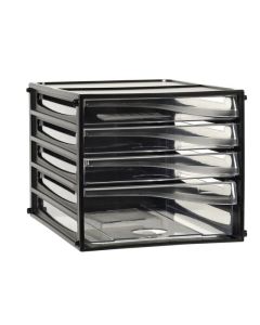ESSELTE DESKTOP FILING DRAWERS A4 4D BLACK