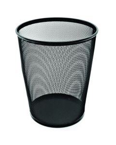 ESSELTE METAL MESH WASTE BIN 19L BLACK
