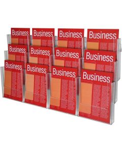 ESSELTE BROCHURE HOLDER WALL SYS A4 3T-12 COMP