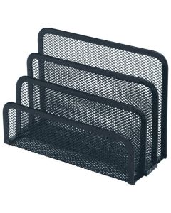 ESSELTE MESH VERTICAL ORGANISER FILE SORTER BLACK