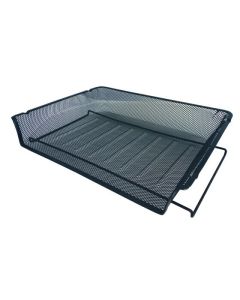 ESSELTE MESH DOCUMENT TRAY A4 LANDSCAPE BLACK