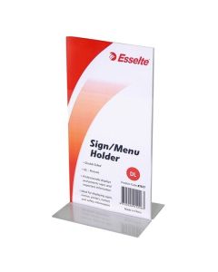 ESSELTE SIGN/MENU HOLDER 2 SIDED PORT DL