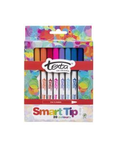 TEXTA SMARTTIP COLOURING MARKER PACK 20