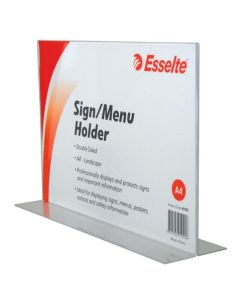 ESSELTE SIGN/MENU HOLDER 2 SIDED L/S A4