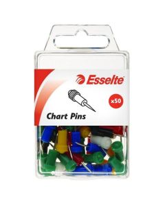 ESSELTE PINS CHART PACK 50 ASSORTED