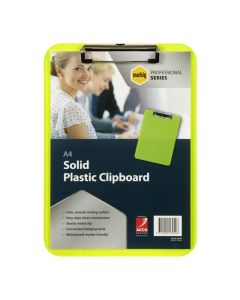 MARBIG PROFESSIONAL CLIPBOARD PLASTIC A4 NEON GREEN