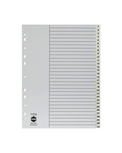 MARBIG INDICES & DIVIDERS 1-31 TAB PP A4 WHITE