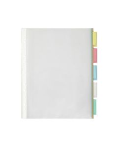 MARBIG INDICES & DIVIDERS 5 TAB PP A4 CLEAR POCKETS