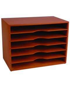 ESSELTE NATURALS STATIONERY STAND HORIZONTAL 6T WOODEN