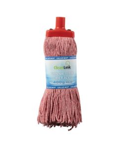 CLEANLINK  MOP HEAD 400GM RED