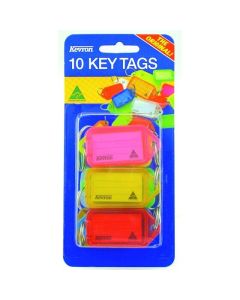 KEVRON ID38 KEYTAGS FLUORO ASSORTED PACK 10
