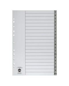 MARBIG INDICES & DIVIDERS A-Z TAB PP FOOLSCAP GREY