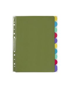 MARBIG PROFESSIONAL INDICES & DIVIDERS 10 TAB PP A4 EXTRA WIDE