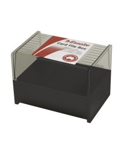 ESSELTE SWS CARD FILE BOX 102X152 (6X4) BLACK