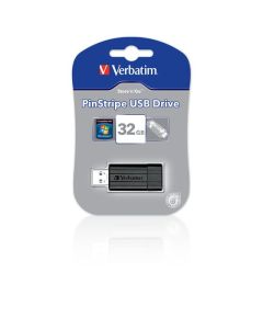 VERBATIM USB STORAGE DEVICE STORE AND GO PINSTRIPE 128GB