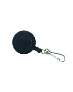 KEVRON ID1021 BADGE REEL CLIP ON SWIVEL BLK