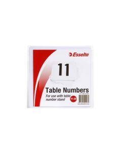 ESSELTE TABLE NUMBERS 11-20 WHITE PACK 10