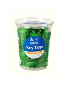 KEVRON ID5 KEYTAGS GREEN DISPOSABLE TUB 50