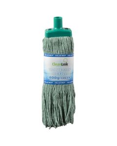 CLEANLINK  MOP HEAD 400GM GREEN