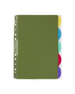 MARBIG PROFESSIONAL INDICES & DIVIDERS 5 TAB PP A4 MULTI COLOURED