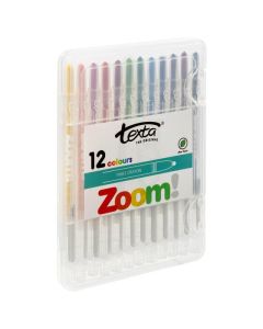 TEXTA ZOOM CRAYON HARD CASE PACK 12