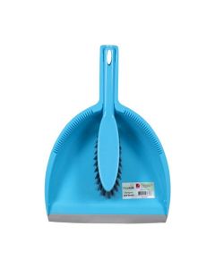 CLEANLINK  DUSTPAN AND BRUSH BLUE