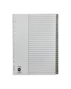 MARBIG INDICES & DIVIDERS 1-31 TAB PP A4 GREY