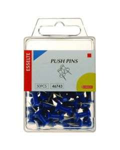 ESSELTE PUSH PINS BLUE PACK 50