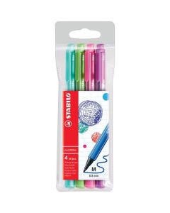 STABILO POINTMAX FIBRE TIP PEN ASST WAL 4