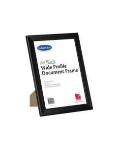 CARVEN DOCUMENT FRAME WIDE PROFILE BLACK A4