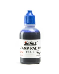 DESKMATE STAMP PAD REFILL INK 30ML BLUE