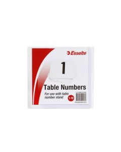 ESSELTE TABLE NUMBERS 1-10 WHITE PACK 10