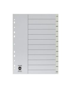 MARBIG INDICES & DIVIDERS JAN-DEC TAB PP A4 WHITE
