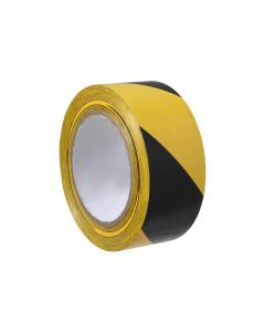 CUMBERLAND  WARNING TAPE 48MM X 45M BLACK/YELLOW