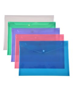 CUMBERLAND DOCUMENT WALLET PP A4 ASSTD PACK10