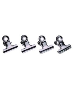 ESSELTE CLIP BULLDOG 31MM BOX 144 CHROME