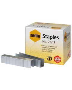 MARBIG STAPLES 23/17MM BOX 5000 H/DUTY