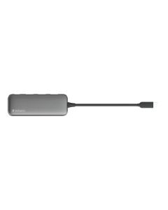 VERBATIM USB-C MULTI PORT HUB SPACE GREY