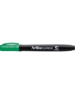 ARTLINE SUPREME PERMANENT MKR CHISEL GREEN ANTIMICROBIAL