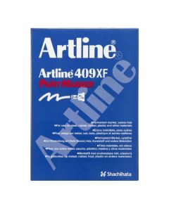 ARTLINE 409 PERMANENT PAINT MARKER 4.0MM CHISEL WHITE