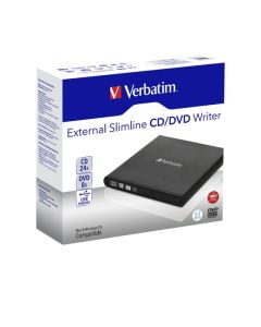 VERBATIM EXTERNAL SLIMLINE MOBILE CD/DV BLACK