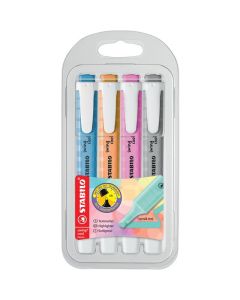 STABILO SWING COOL PASTEL HIGHLIGHTER PASTEL WALLET 4