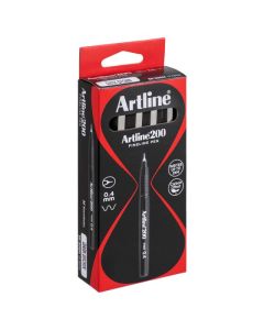 ARTLINE 200 FINELINER PEN 0.4MM DARK BROWN