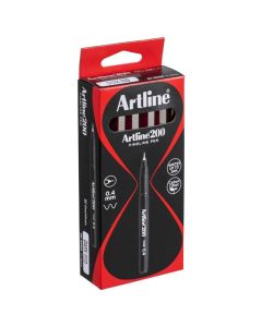 ARTLINE 200 FINELINER PEN 0.4MM DARK RED