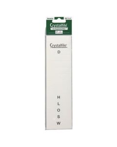 CRYSTALFILE INSERTS A-Z WHITE PACK 52