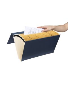 MARBIG EXPANDING FILE FOOLSCAP A-Z DARK GREY