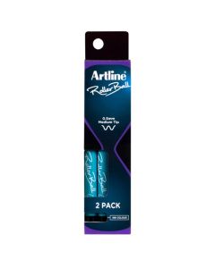 ARTLINE ROLLERBALL BLACK PACK 2 0.5MM TIP